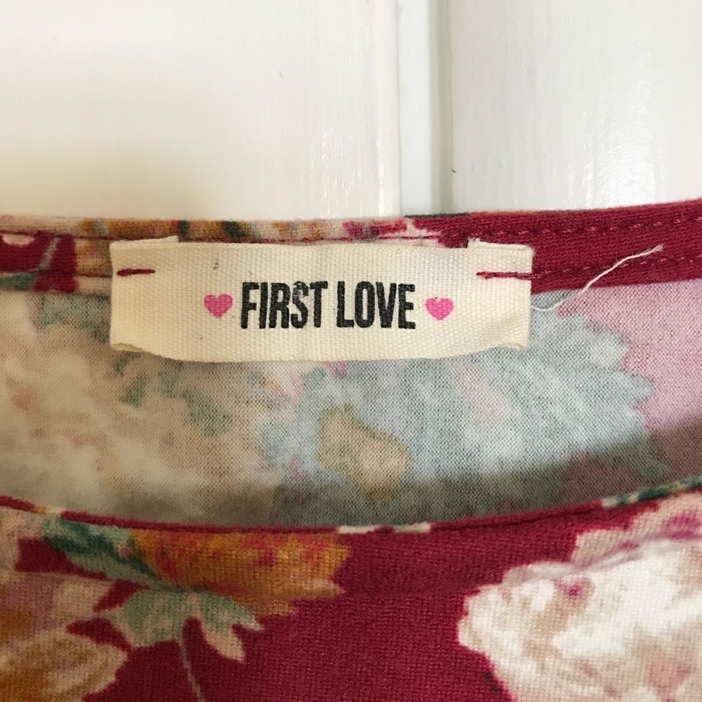 First Love Bell Sleeve Partial Open Back Top - Picture 3 of 7